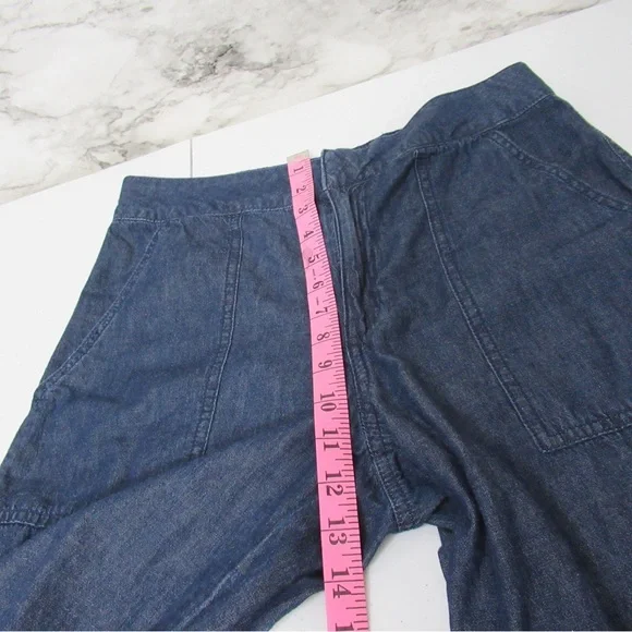 DKNY Chambray Casual Cargo Pants Size 4 - Picture 13 of 16